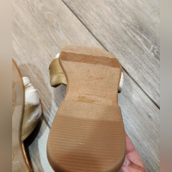 Kork-Ease Women's Light Green Soleil Tiedye Tan  Knot Slide Sandals Size 6 - Picture 5 of 6